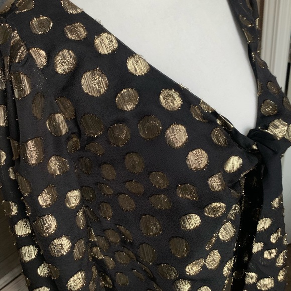 For love and lemons lottie tie front dot blouse xs - Picture 8 of 10